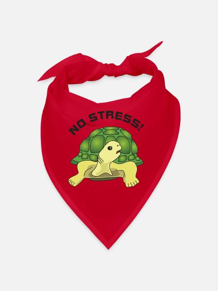 no stress - Bandana - Rot - Vorne