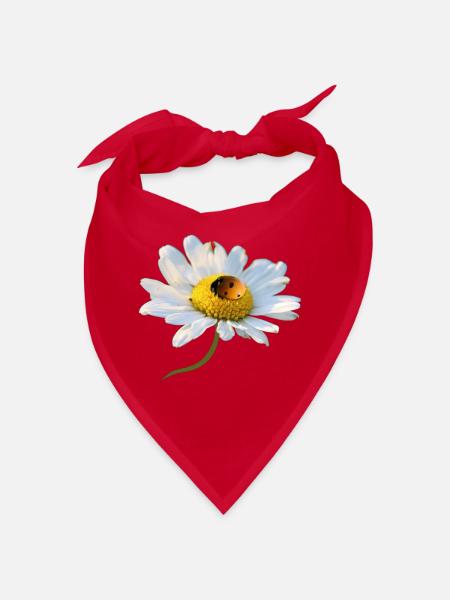 Margerite Marienkäfer - Bandana - Rot - Vorne