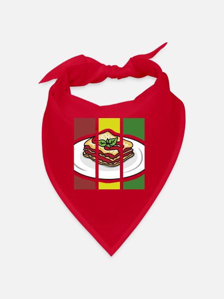 Ofenfrische Lasagne Käsekruste - Bandana - Rot - Vorne