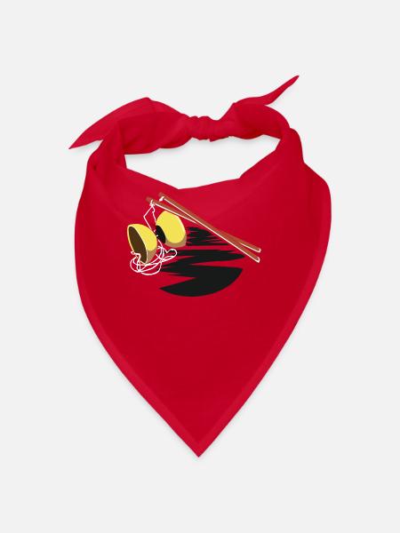 Schwungvoller Diabolo Jongleur - Bandana - Rot - Vorne