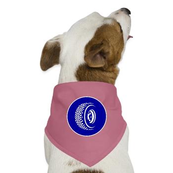 Allrad Schild AT-Reifen Pflicht - Hunde-Bandana Dreieckstuch - Mauve - Vorne