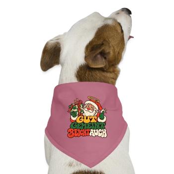 Gut gemeint Weihnachtsmann Geschenk Lustiger Spruc - Hunde-Bandana Dreieckstuch - Mauve - Vorne