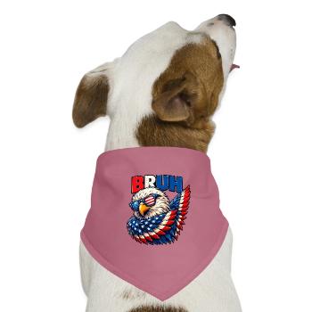 American Flag Bruh Dabbing Eagle Men Boys - Hunde-Bandana Dreieckstuch - Mauve - Vorne