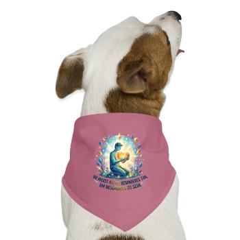 Du_musst_nichts_besonderes_zun_um_besonders_zu_ - Hunde-Bandana Dreieckstuch - Mauve - Vorne