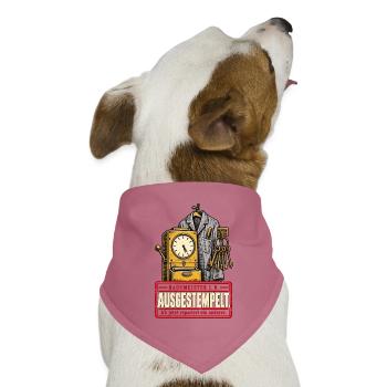 Ausgestempelt Hausmeister in Rente - Hunde-Bandana Dreieckstuch - Mauve - Vorne