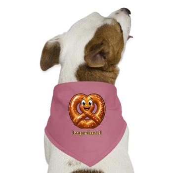 Laugenbrezel Kostüm Fasching Fasnet Verkleidung - Hunde-Bandana Dreieckstuch - Mauve - Vorne