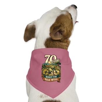 70 Jahre Bereit für Neue Wege - Hunde-Bandana Dreieckstuch - Mauve - Vorne