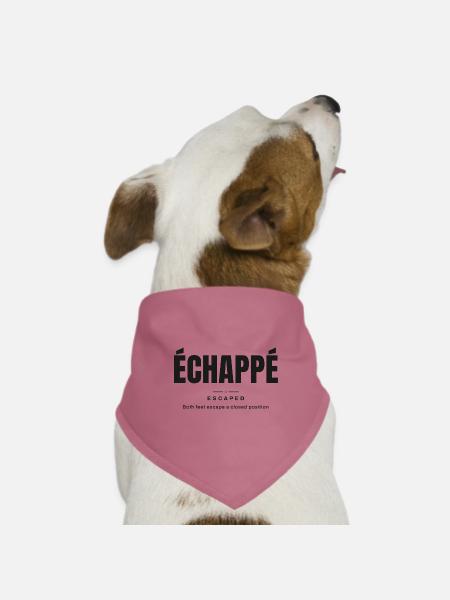Entkommen | Wahrer Ballettwortschatz - Hunde-Bandana Dreieckstuch - Mauve