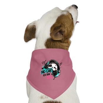Panda Graffiti: No Cap Ich BinIch - Hunde-Bandana Dreieckstuch - Mauve - Vorne