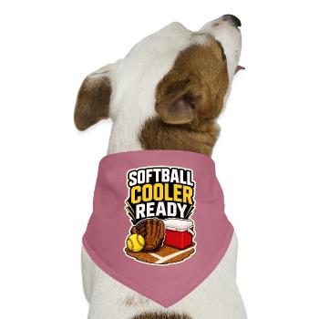 SOFTBALL COOLER READY Snacks - Hunde-Bandana Dreieckstuch - Mauve - Vorne