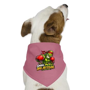 Eine kleine Gurke, ein großer Charakter! - Hunde-Bandana Dreieckstuch - Mauve - Vorne