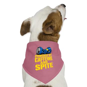 Caffeine And Spite Typografie Pflegekraft RN - Hunde-Bandana Dreieckstuch - Mauve - Vorne
