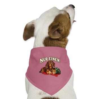 Dackel Plätzchenkontrolle – Nur einen - Hunde-Bandana Dreieckstuch - Mauve - Vorne