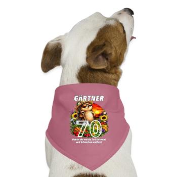 Gärtner Unkraut und Schnecken entfernt 70 - Hunde-Bandana Dreieckstuch - Mauve - Vorne