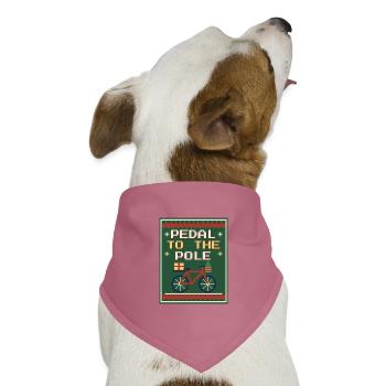 Pedal to the Pole – Rad-Weihnachtspullover - Hunde-Bandana Dreieckstuch - Mauve - Vorne
