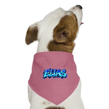 ELIAS Graffiti Name Street Art Hip Hop 3D - Hunde-Bandana Dreieckstuch - Mauve - Vorne