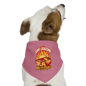 Scharfe Leberkassemmel Nix für Preißn - Hunde-Bandana Dreieckstuch - Mauve - Vorne