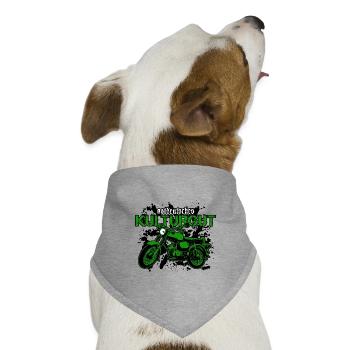 Ostdeutsches Kulturgut - Hunde-Bandana Dreieckstuch - Grau meliert - Vorne