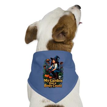 Hexengarten Body Count - Hunde-Bandana Dreieckstuch - Taubenblau - Vorne