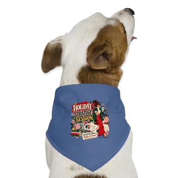 Urlaubsstrategie - Hunde-Bandana Dreieckstuch - Taubenblau - Vorne