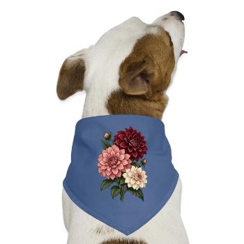 Garten Shirt mit Gemüseernte und Spruch Selbst gez - Hunde-Bandana Dreieckstuch - Taubenblau - Vorne