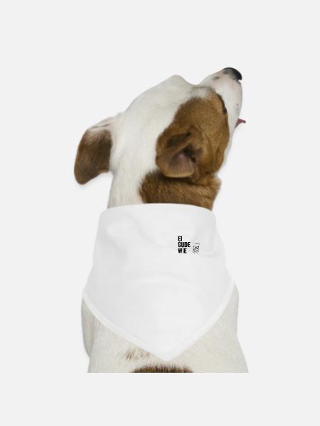 Ei gude wie - Hunde-Bandana - Weiß - Vorne