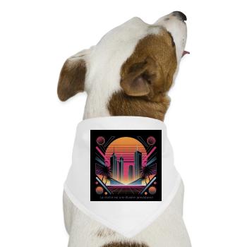 Die Realität ist eine hartnäckige Illusion - Hunde-Bandana - Weiß - Vorne