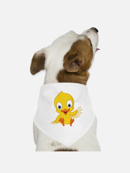 Süßer Küken - Hunde-Bandana - Weiß - Vorne