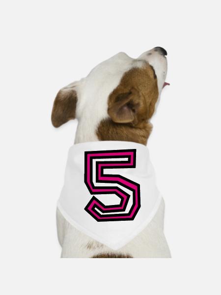 5 - Hunde-Bandana - Weiß - Vorne