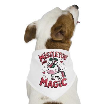 Mistel und Magie - Hunde-Bandana Dreieckstuch - Weiß - Vorne