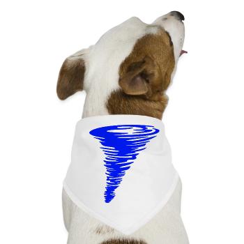Tornado - Hunde-Bandana - Weiß - Vorne