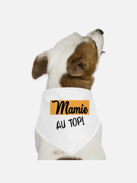 Oma - Hunde-Bandana - Weiß - Vorne