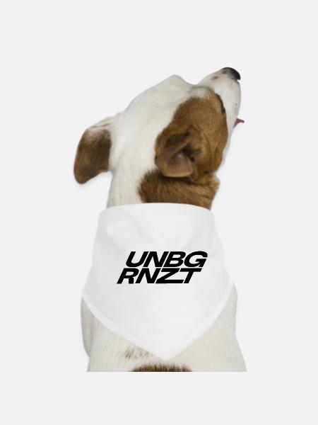 UNBGRNZT by Unbegrenzt Apparel - Hunde-Bandana - Weiß - Vorne