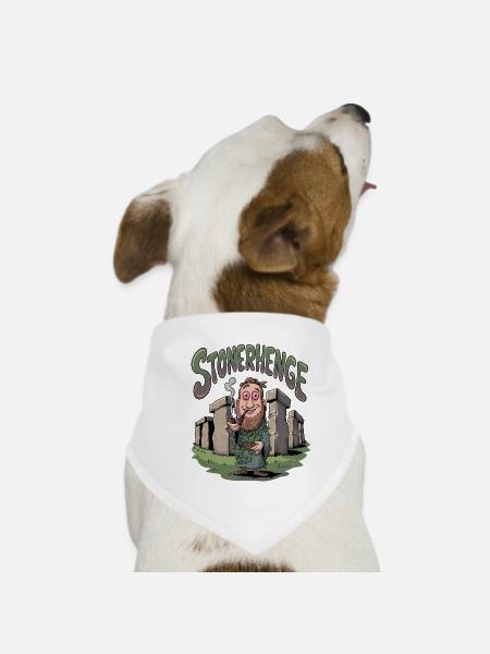 Stonerhenge - Dog Bandana - white - Front