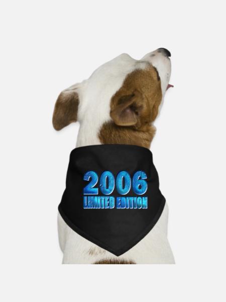 2006 Limited Edition 18th Anniversary - Dog Bandana - black - Front