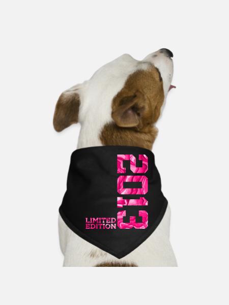 13E ANNIVERSAIRE ÉDITION LIMITÉE ROSE 2013 - Bandana pour chien - noir - Devant