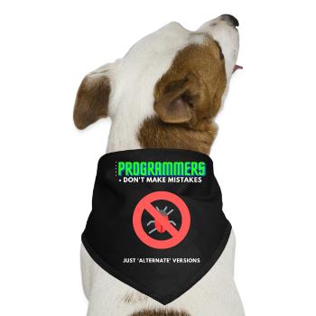 Programmierer Debugging T-Shirt Herren - Hunde-Bandana - Schwarz - Vorne
