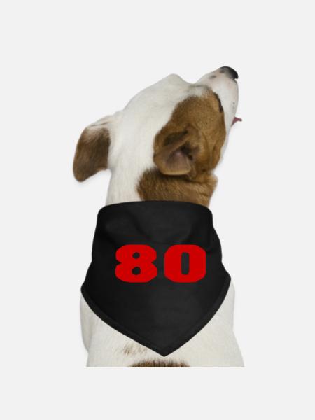 ANNIVERSAIRE. HAPPY BIRTHDAY. JOYEUX ANNIVERSAIRE. - Bandana pour chien - noir - Devant