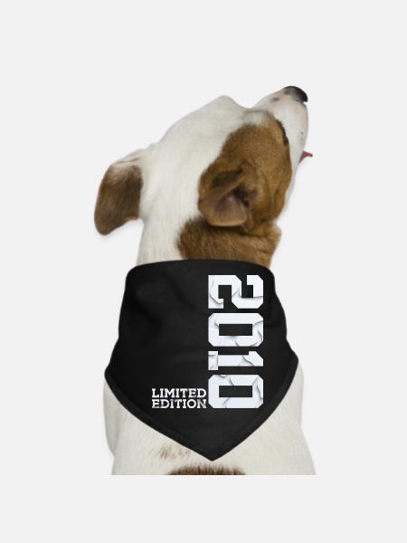 16TH BIRTHDAY LIMITED EDITION 2010 - Dog Bandana - black - Front