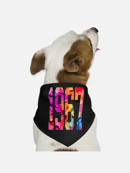 BUNT 59E ANNIVERSAIRE 1967 - Bandana pour chien - noir - Devant