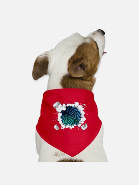 Matrix eddy current breaks out - Dog Bandana - red - Front