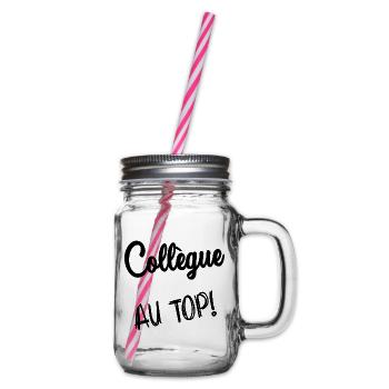 KOLLEGE - Henkelglas mit Schraubdeckel - Klar - Rechts
