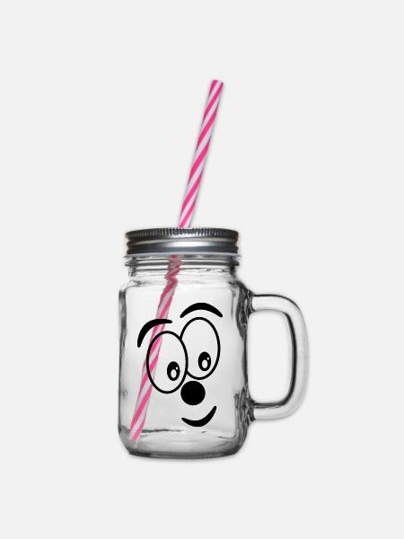 - HUMOR. LUSTIG - Henkelglas mit Schraubdeckel - Klar