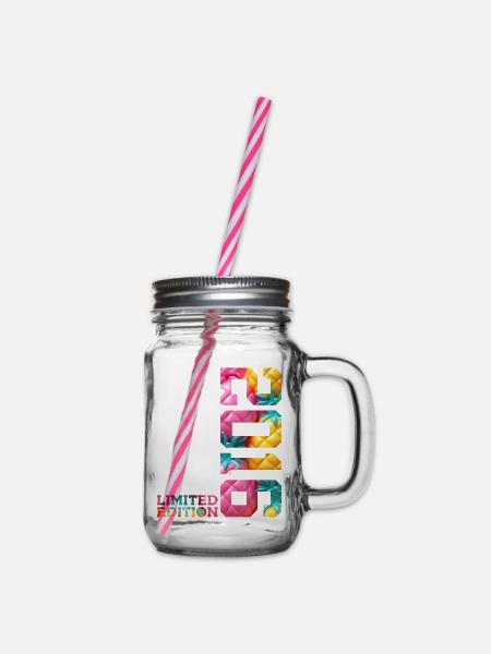 10. GEBURTSTAG LIMITED EDITION 2016 - Henkelglas mit Schraubdeckel - Klar