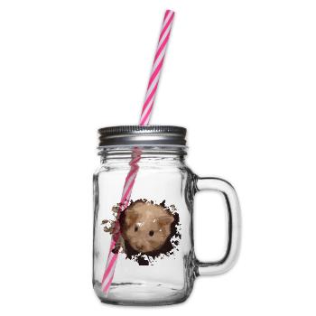 hamster - Henkelglas mit Schraubdeckel - Klar - Rechts