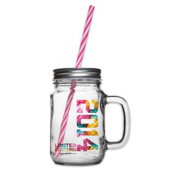 12TH BIRTHDAY LIMITED EDITION 2014 - Glass jar with handle and screw cap - clear - Right