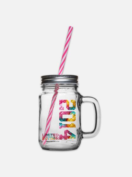 12. GEBURTSTAG LIMITED EDITION 2014 - Henkelglas mit Schraubdeckel - Klar