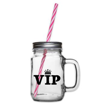VIP - Henkelglas mit Schraubdeckel - Klar - Rechts