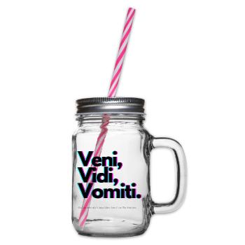 Veni Vidi Vomiti Neon - Bocal à boisson - transparent - Droite