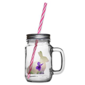 Hase Kaninchen - Henkelglas mit Schraubdeckel - Klar - Rechts